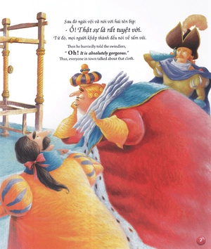 bộ song ngữ andecxen 1 - bộ quần áo mới của hoàng đế