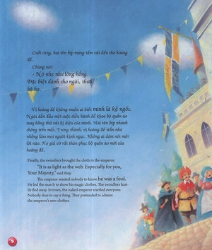 bộ song ngữ andecxen 1 - bộ quần áo mới của hoàng đế