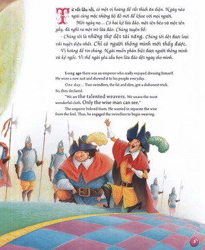 bộ song ngữ andecxen 1 - bộ quần áo mới của hoàng đế