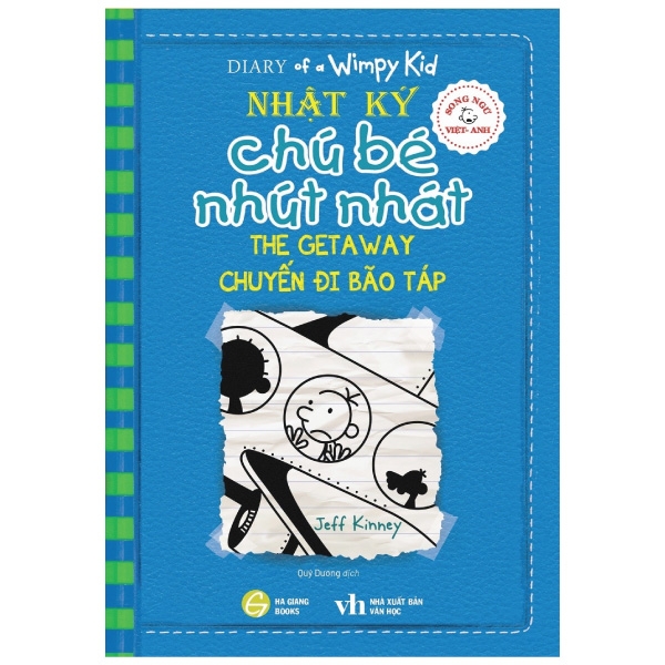 bộ song ngữ việt - anh - diary of a wimpy kid - nhật ký chú bé nhút nhát - tập 12: chuyến đi bão táp - the getaway