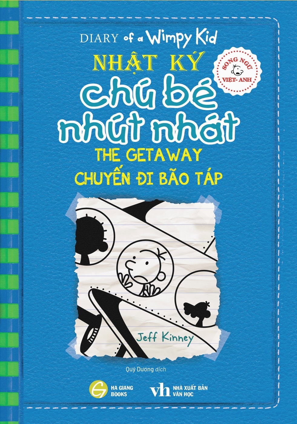bộ song ngữ việt - anh - diary of a wimpy kid - nhật ký chú bé nhút nhát - tập 12: chuyến đi bão táp - the getaway