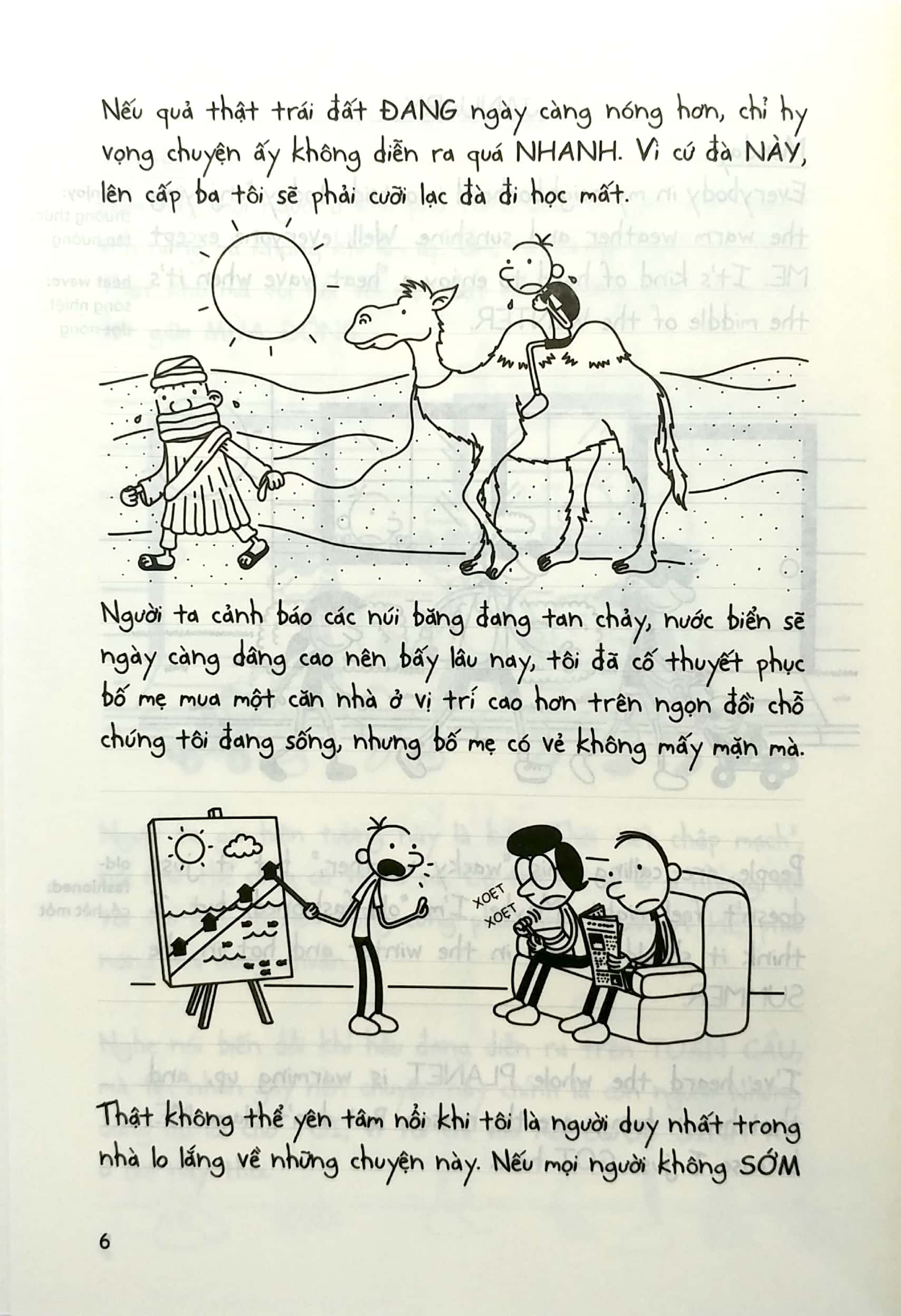 bộ song ngữ việt - anh - diary of a wimpy kid - nhật ký chú bé nhút nhát - tập 13: đại chiến trên tuyết - the meltdown