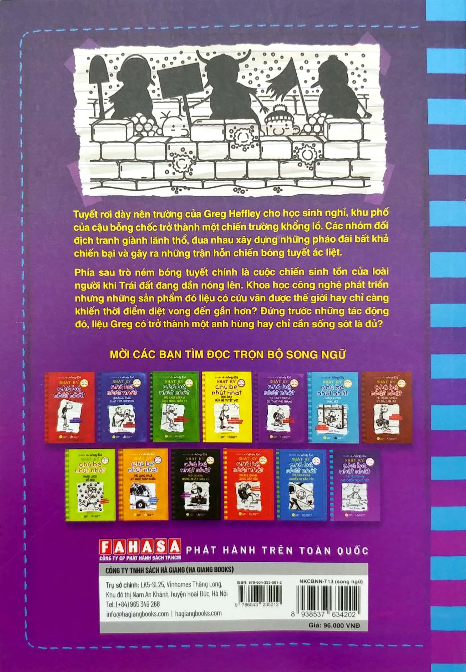 bộ song ngữ việt - anh - diary of a wimpy kid - nhật ký chú bé nhút nhát - tập 13: đại chiến trên tuyết - the meltdown