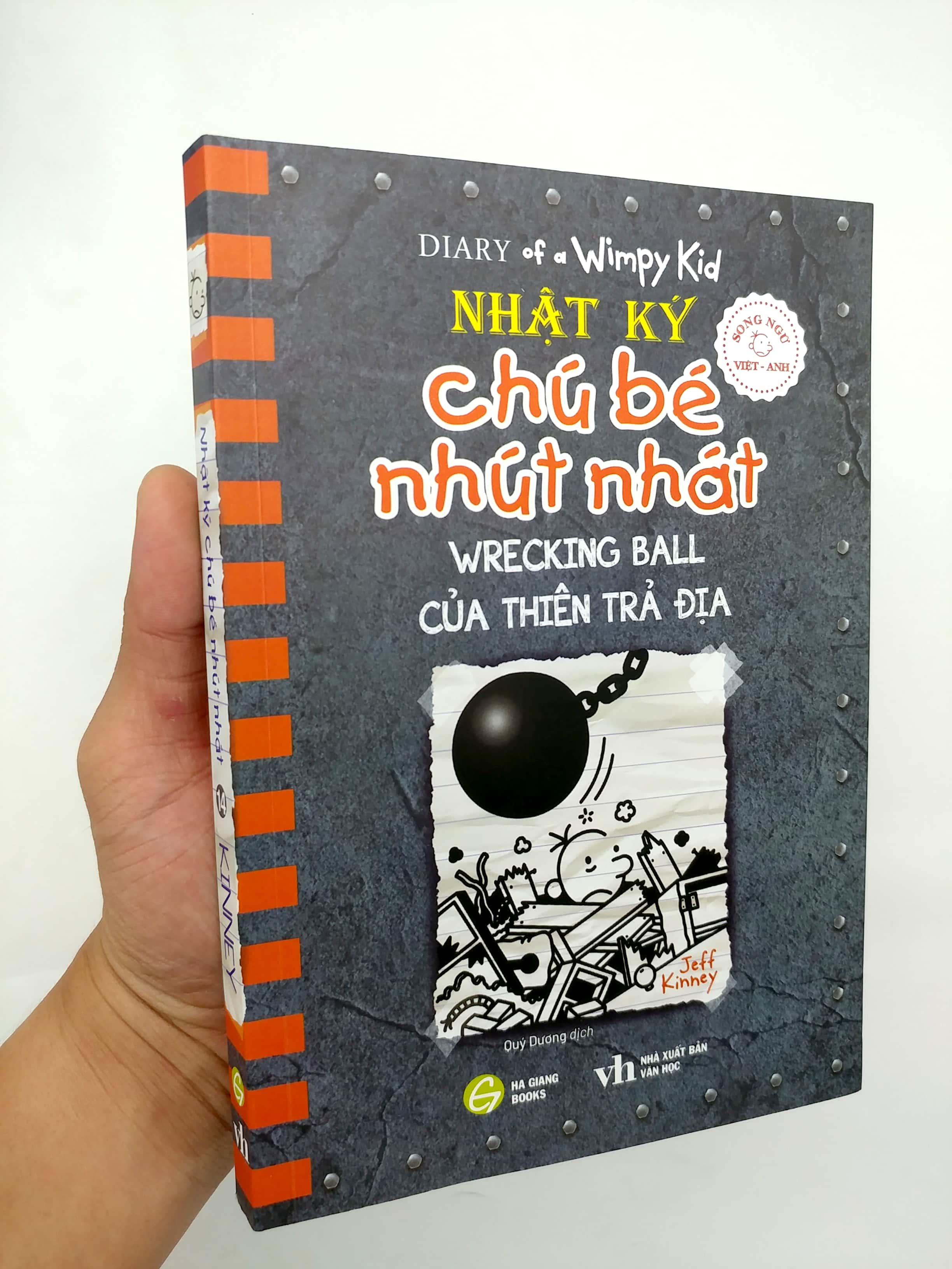 bộ song ngữ việt - anh - diary of a wimpy kid - nhật ký chú bé nhút nhát - tập 14: của thiên trả địa - wrecking ball