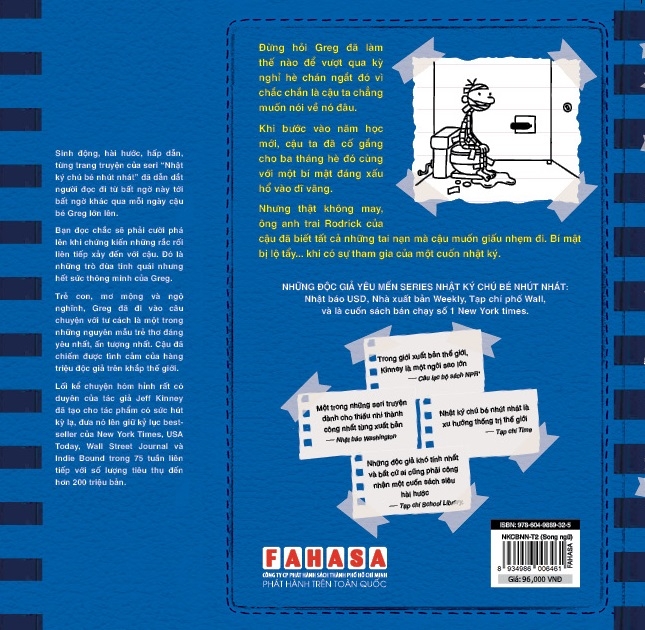 bộ song ngữ việt - anh - diary of a wimpy kid - nhật ký chú bé nhút nhát - tập 2: luật của rodrick - rodrick rules