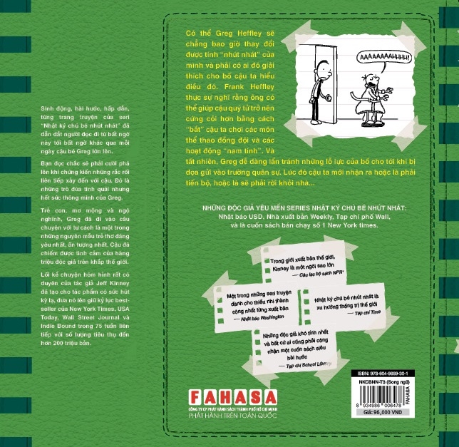 bộ song ngữ việt - anh - diary of a wimpy kid - nhật ký chú bé nhút nhát - tập 3: giọt nước tràn ly - the last straw