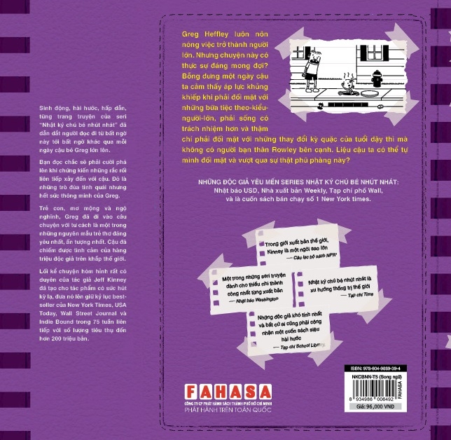 bộ song ngữ việt - anh - diary of a wimpy kid - nhật ký chú bé nhút nhát - tập 5 : sự thật phũ phàng - the ugly truth