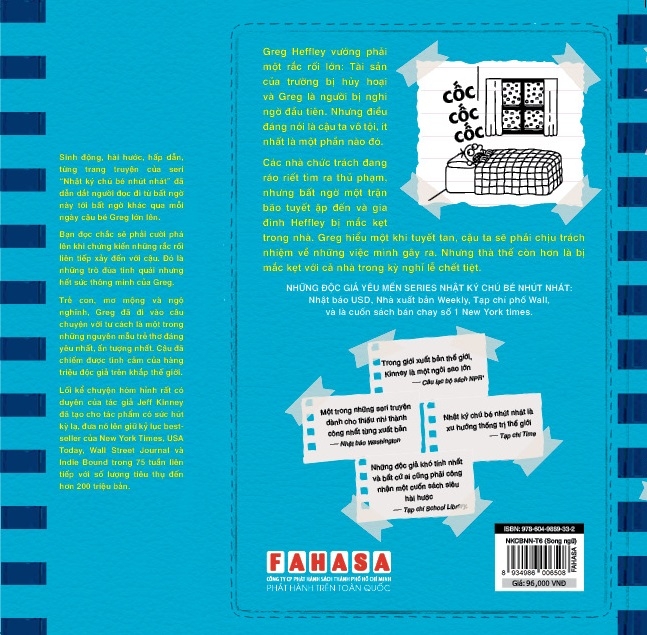 bộ song ngữ việt - anh - diary of a wimpy kid - nhật ký chú bé nhút nhát - tập 6: mắc kẹt - cabin fever