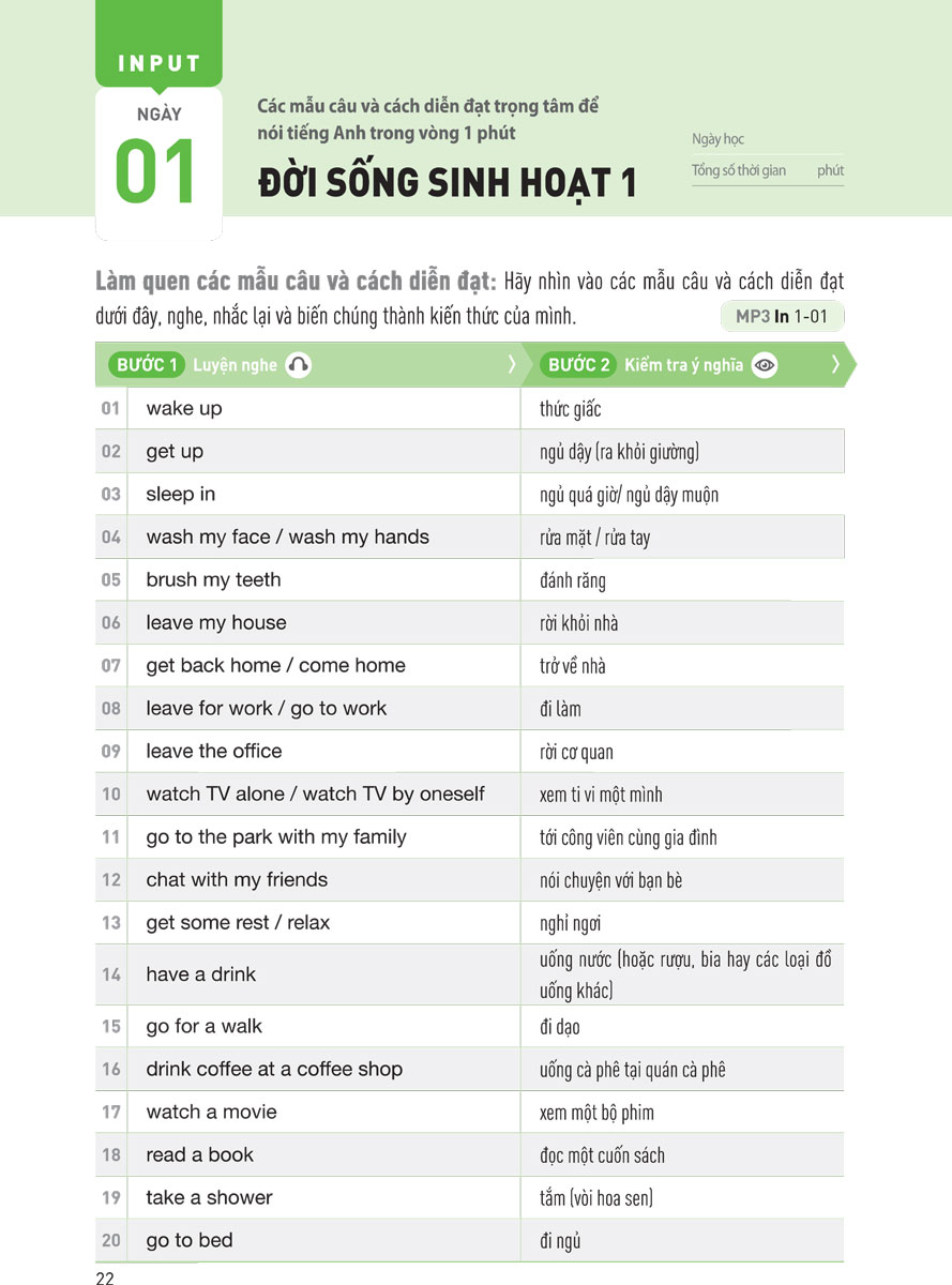 bộ speaking matrix - 1 phút nói tiếng anh như gió