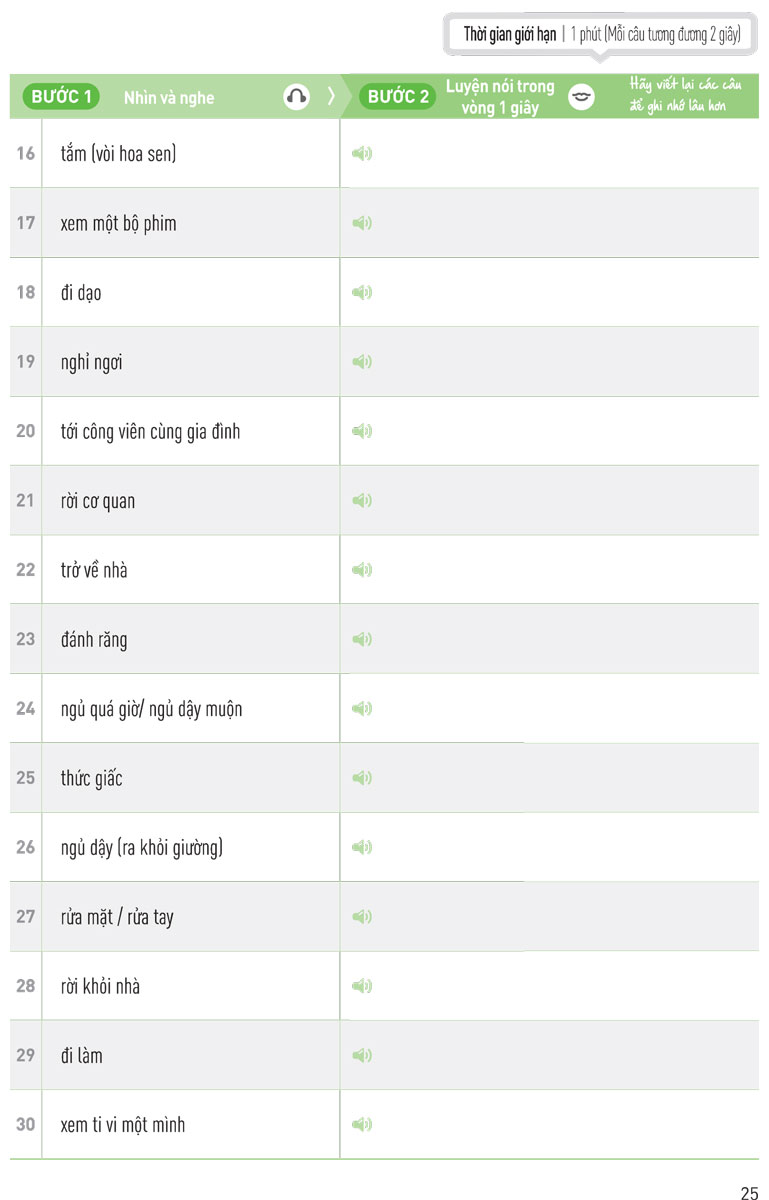 bộ speaking matrix - 1 phút nói tiếng anh như gió
