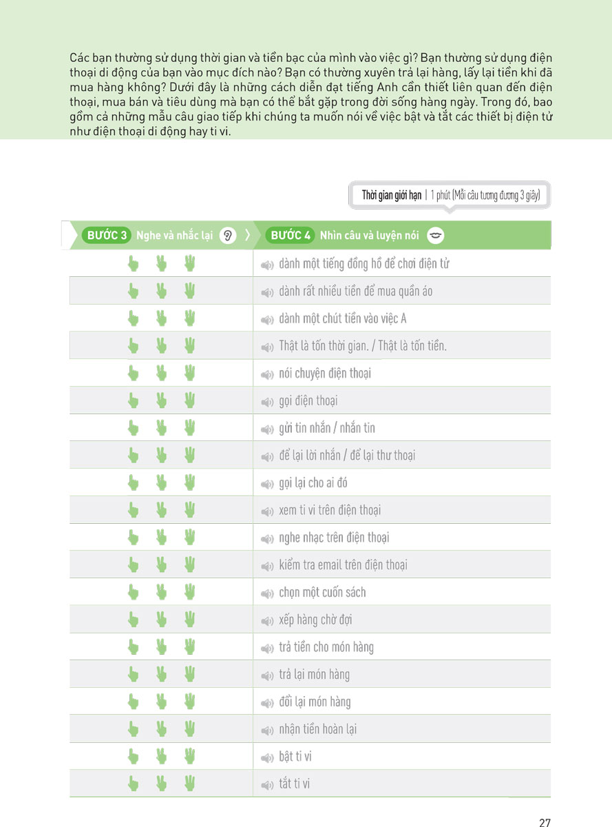 bộ speaking matrix - 1 phút nói tiếng anh như gió