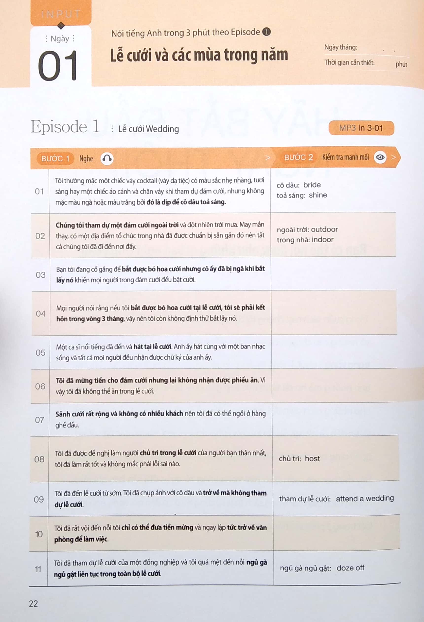 bộ speaking matrix - 3 phút nói tiếng anh như gió