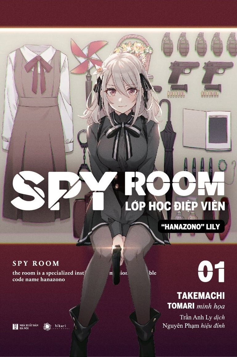 bộ spy room - lớp học điệp viên - tập 1: hanazono lily - tặng kèm bookmark tròn