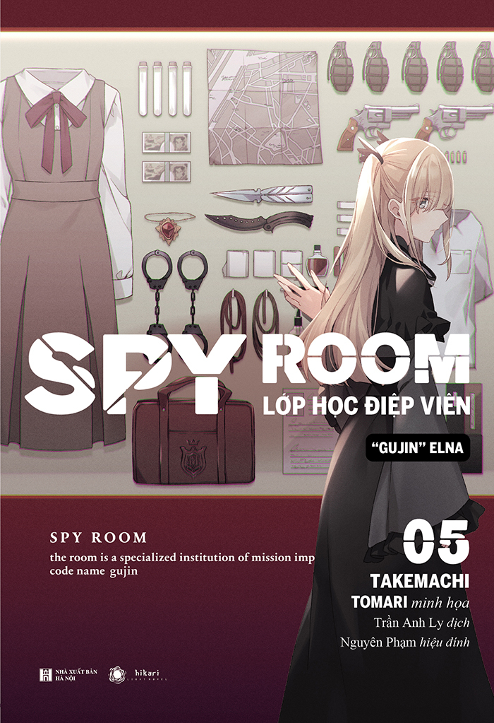 bộ spy room - lớp học điệp viên - tập 5: gujin elna - tặng kèm bookmark