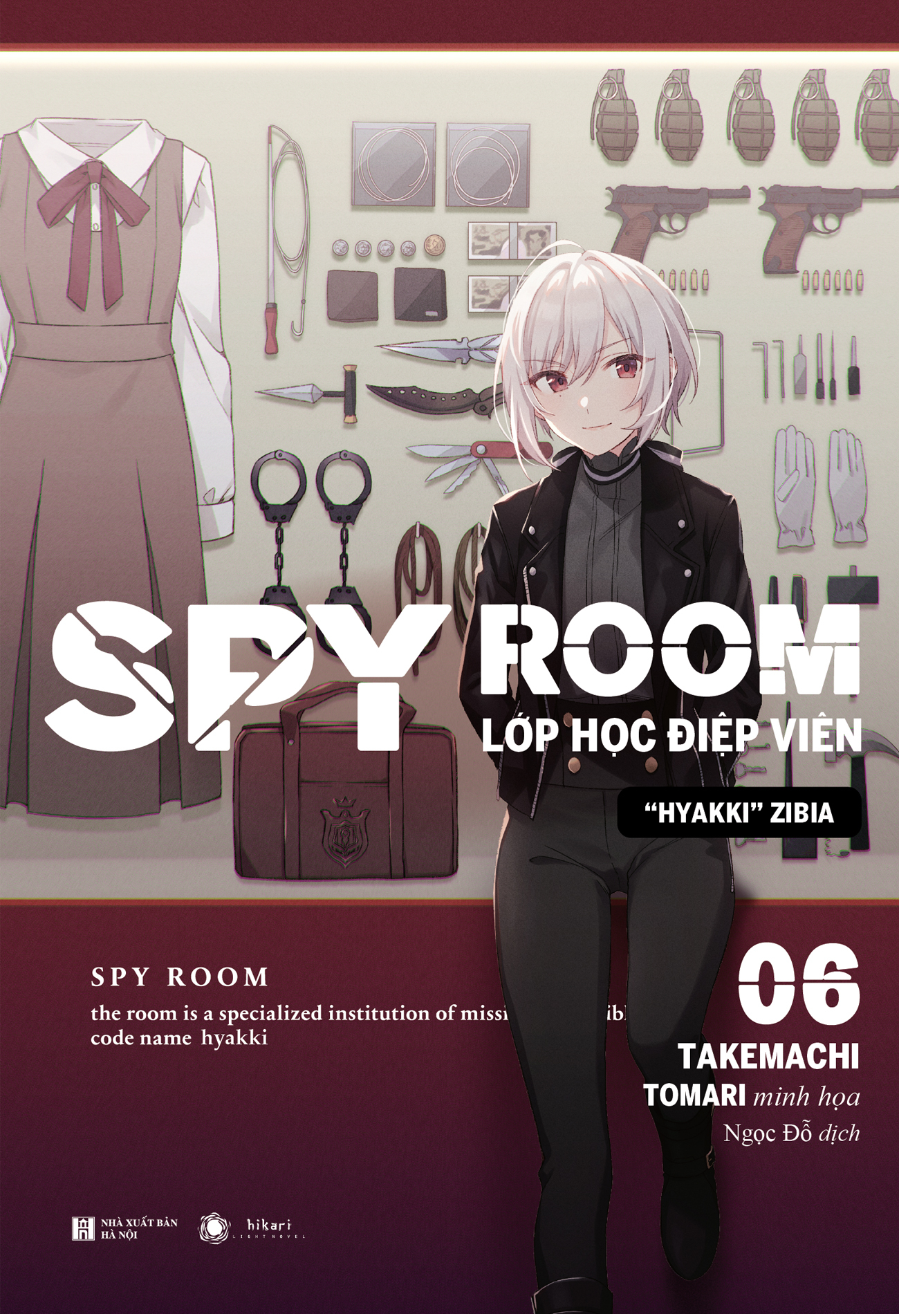 bộ spy room - lớp học điệp viên - tập 6: hyakki zibia - bản đặc biệt - tặng kèm bookmark + thẻ nhân vật + huy hiệu + móc khóa