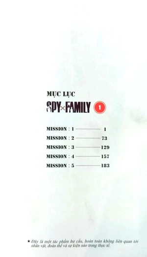 bộ spy x family - tập 1