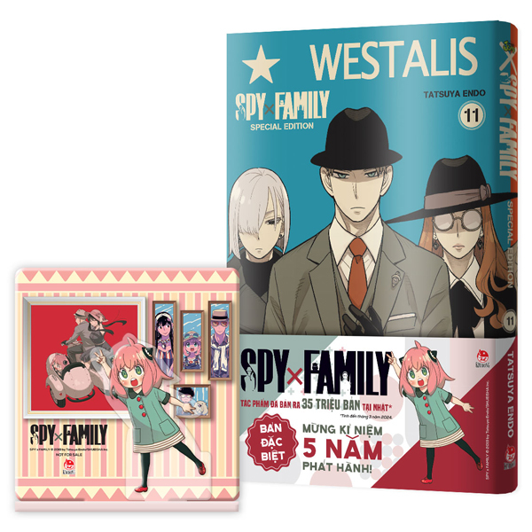 Bo
						
										
										Spy X Family - Tap 11 - Ban Dac Biet - Tang Kem Obi + Bia Ao PVC + Standee Acrylic