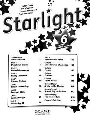 bộ starlight: level 6: workbook