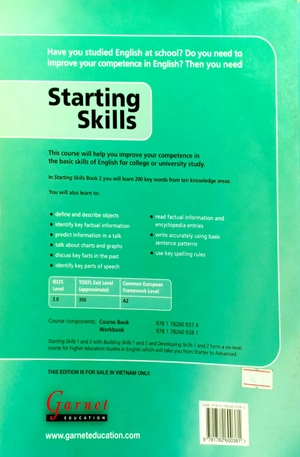 bộ starting skills international edition level 2 work book