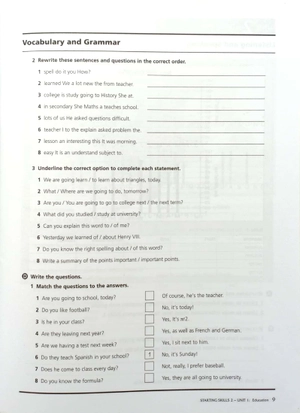 bộ starting skills international edition level 2 work book