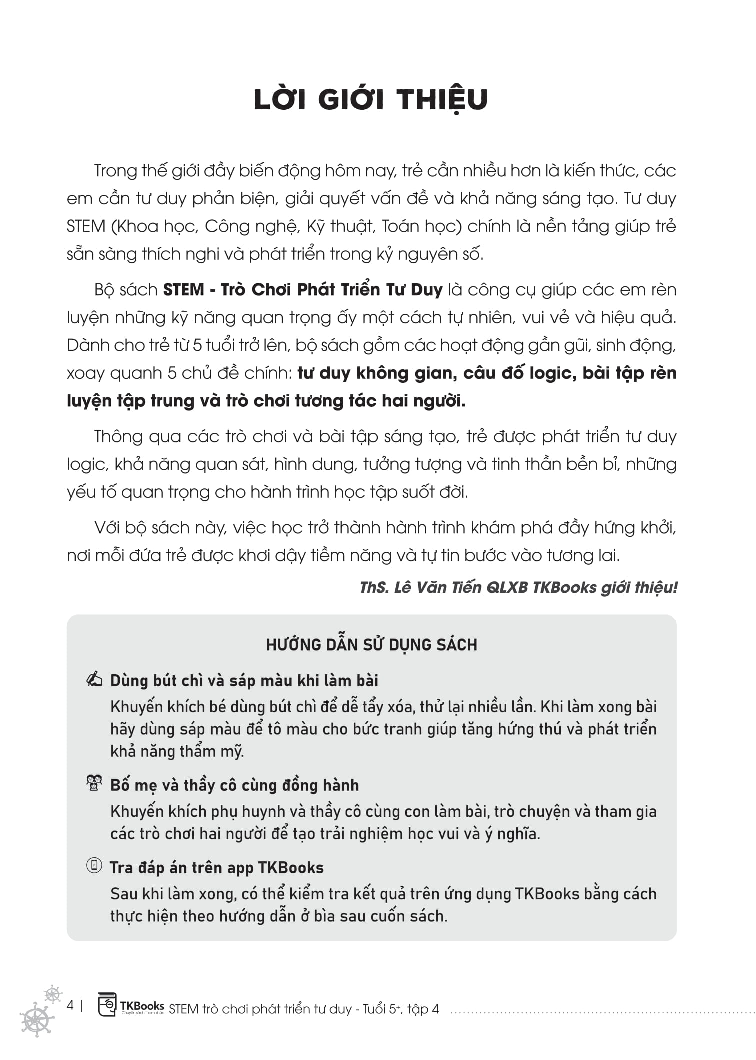 Bo
						
										
										STEM Tro Choi Phat Trien Tu Duy - Tuoi 5+ - Tap 2