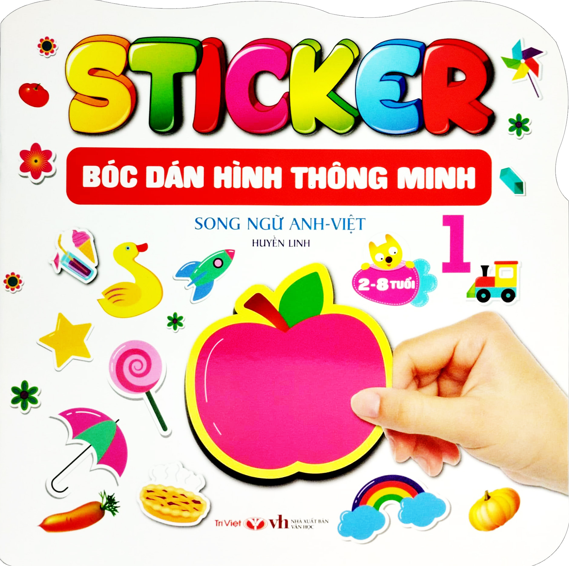 bộ sticker - bóc dán hình thông minh - song ngữ anh-việt - tập 1