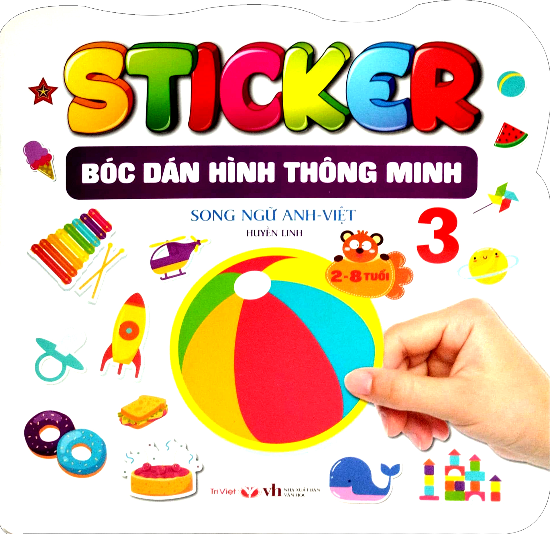 bộ sticker - bóc dán hình thông minh - song ngữ anh-việt - tập 3