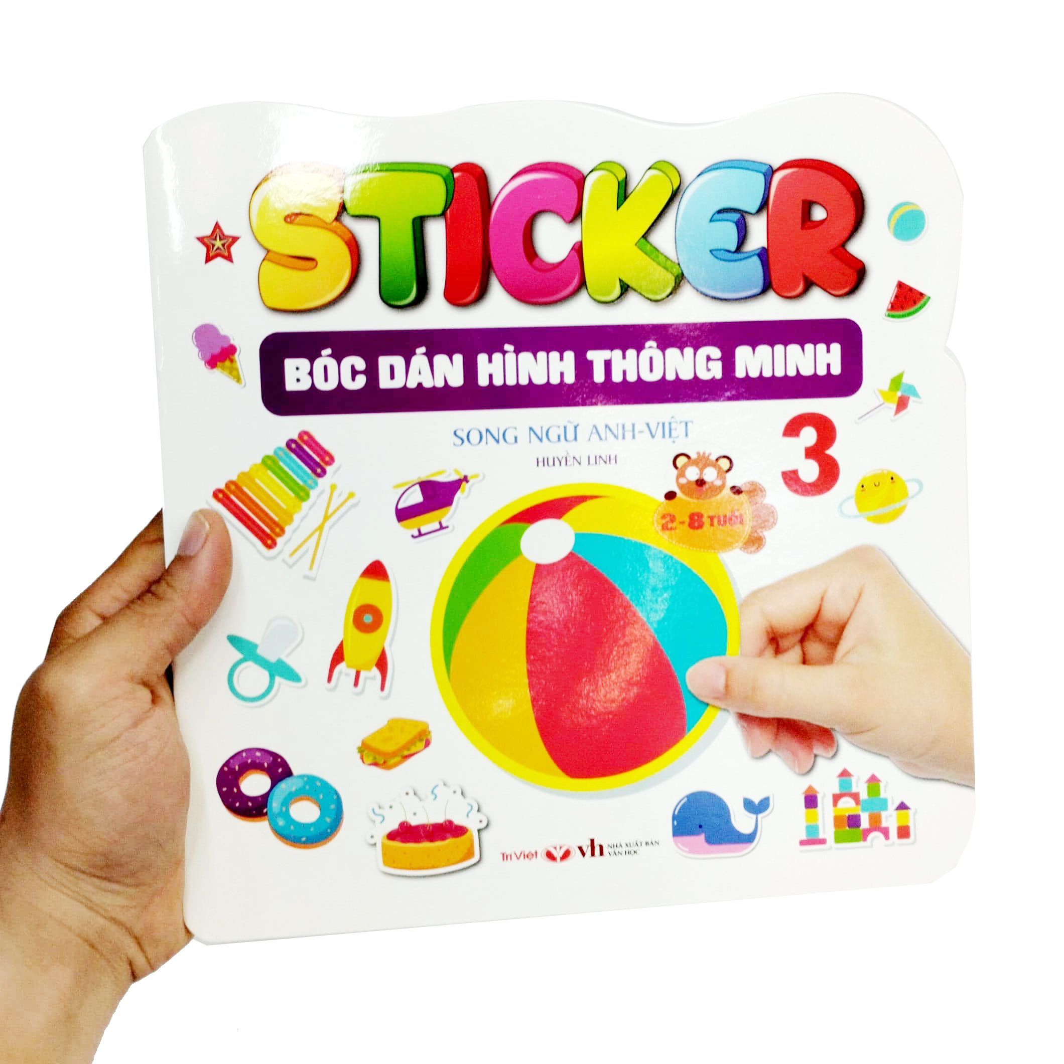 bộ sticker - bóc dán hình thông minh - song ngữ anh-việt - tập 3