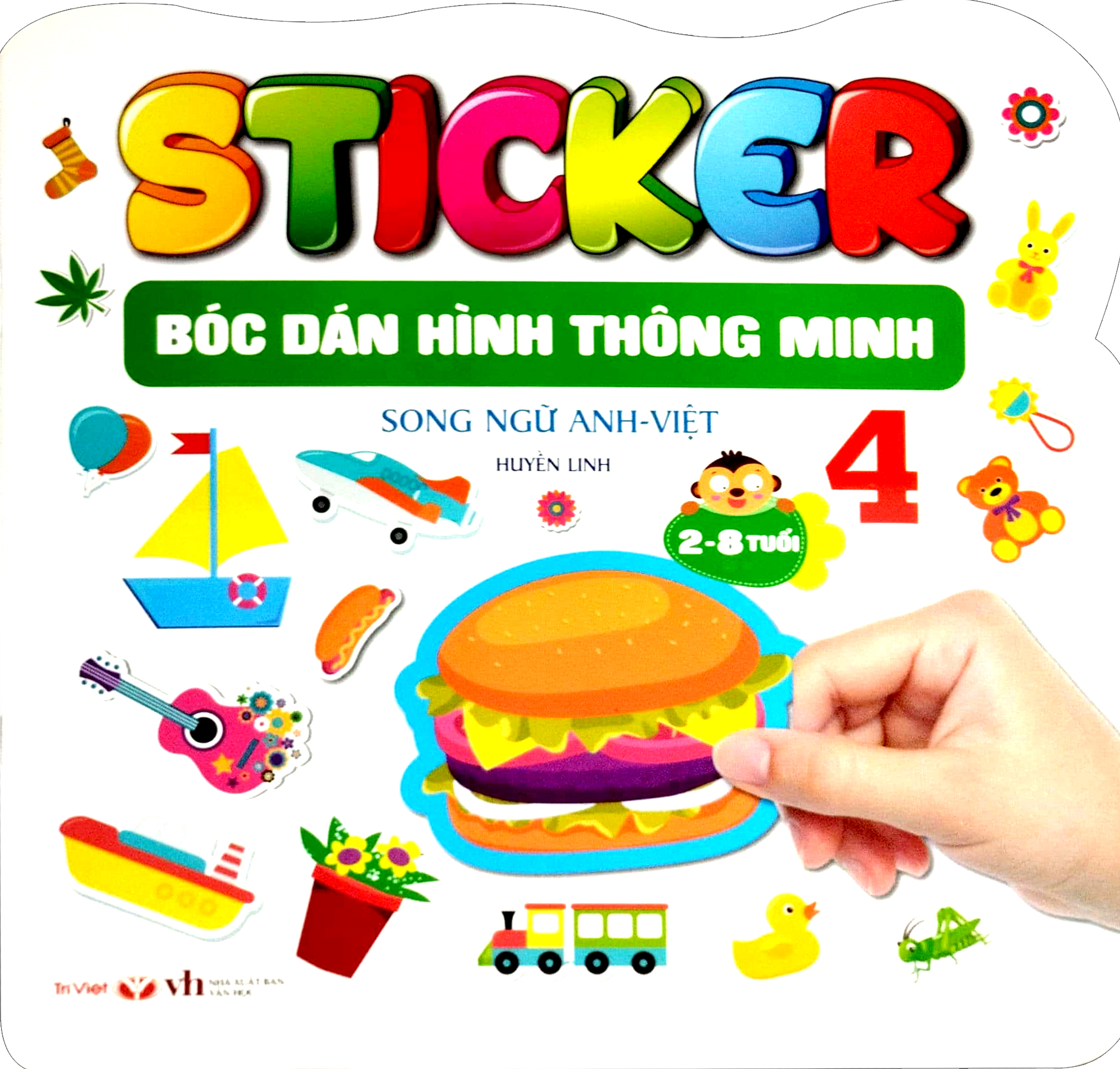 bộ sticker - bóc dán hình thông minh - song ngữ anh-việt - tập 4