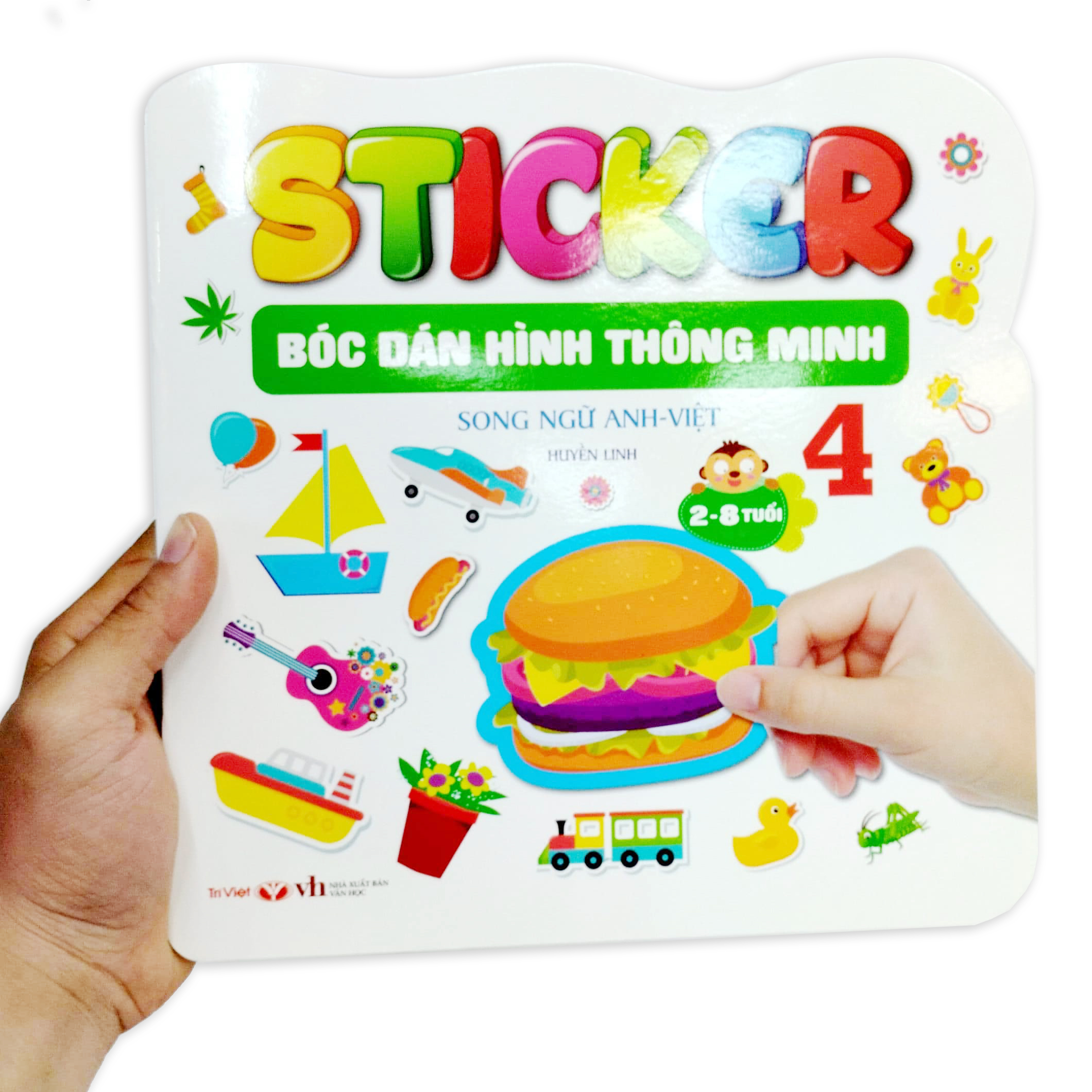 bộ sticker - bóc dán hình thông minh - song ngữ anh-việt - tập 4