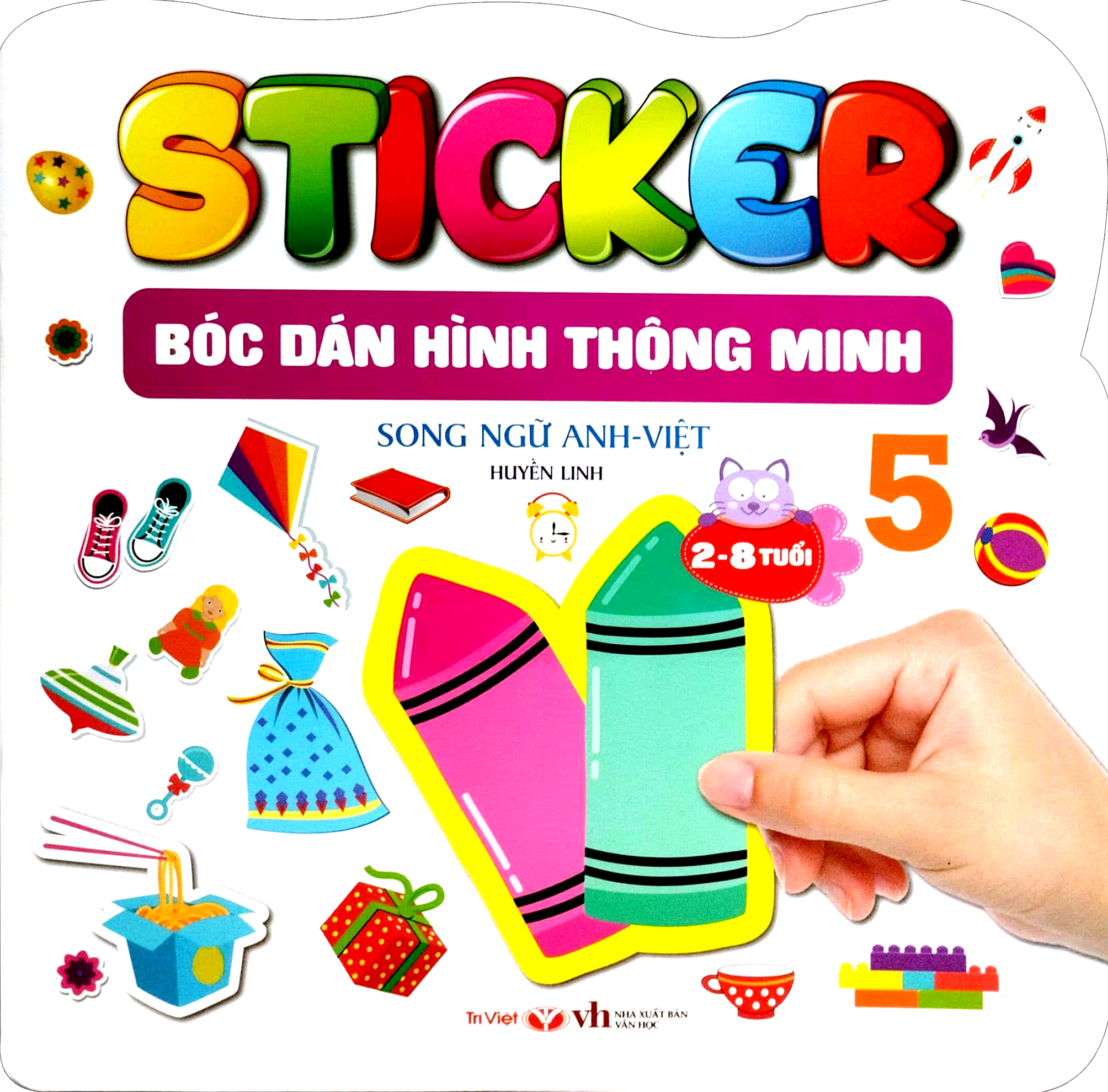 bộ sticker - bóc dán hình thông minh - song ngữ anh-việt - tập 5