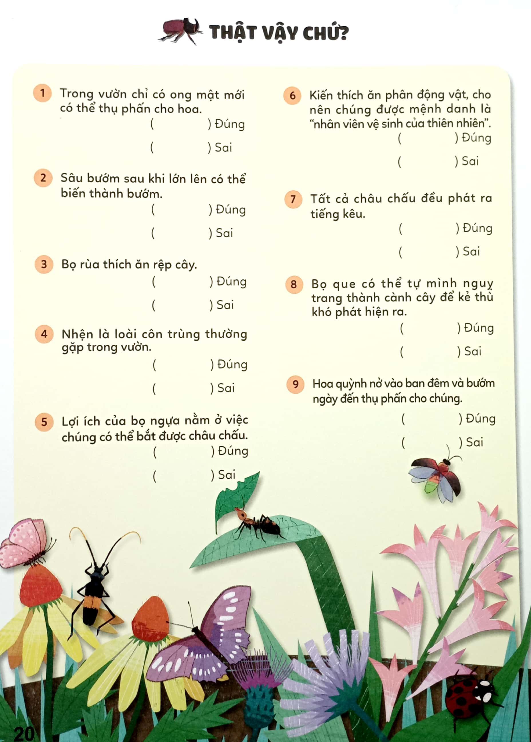 bộ sticker bước vào thế giới thiên nhiên kỳ thú - tập 2 - khu vườn náo nhiệt