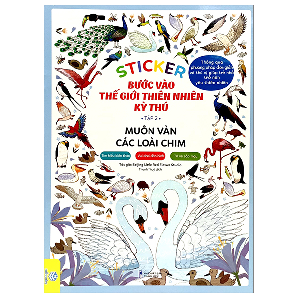 bộ sticker bước vào thế giới thiên nhiên kỳ thú - tập 2 - muôn vàn các loài chim