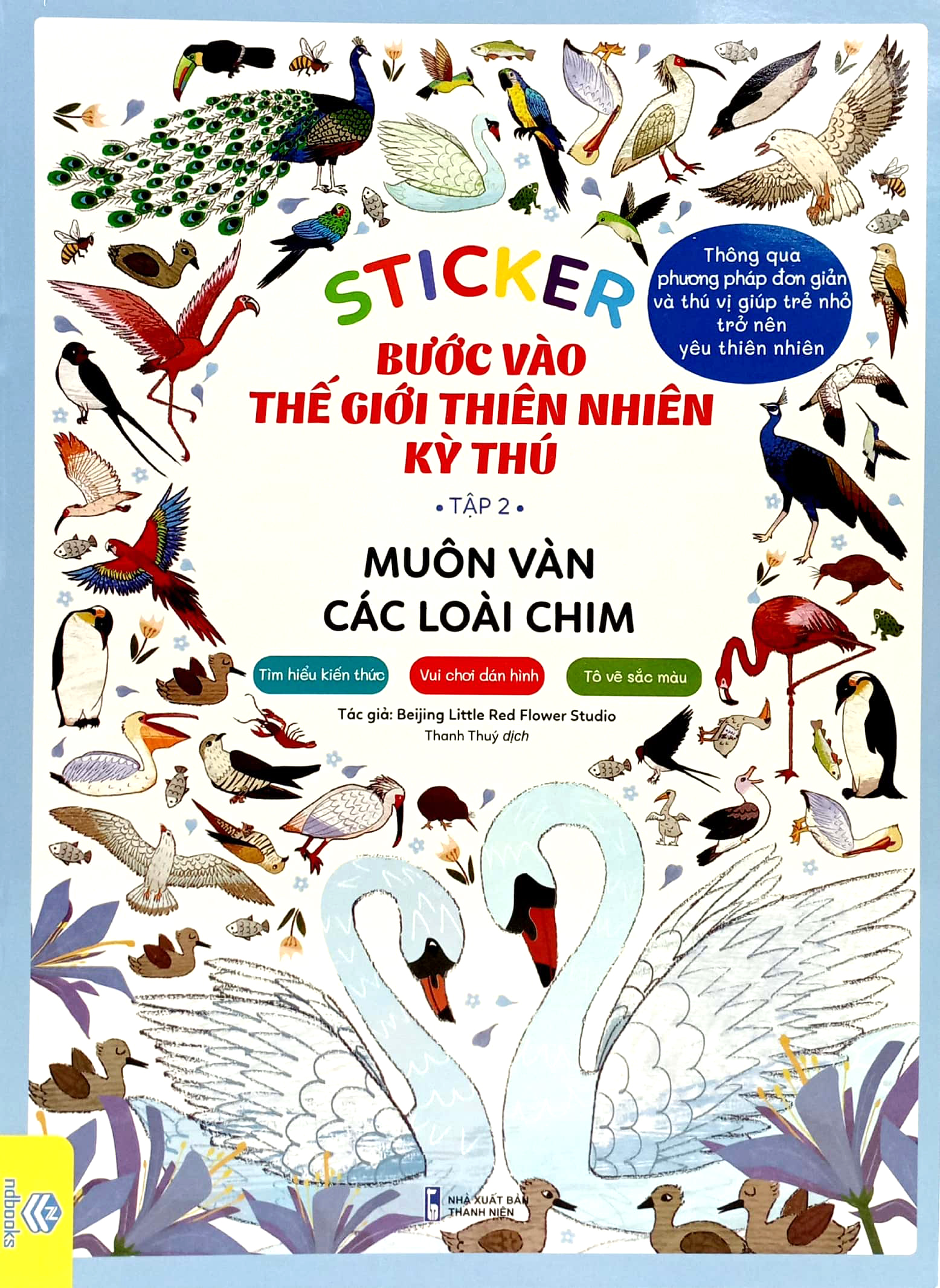 bộ sticker bước vào thế giới thiên nhiên kỳ thú - tập 2 - muôn vàn các loài chim