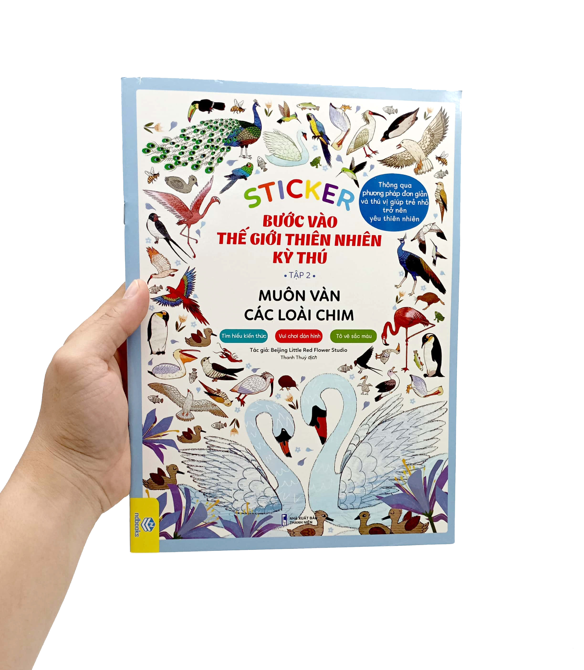 bộ sticker bước vào thế giới thiên nhiên kỳ thú - tập 2 - muôn vàn các loài chim