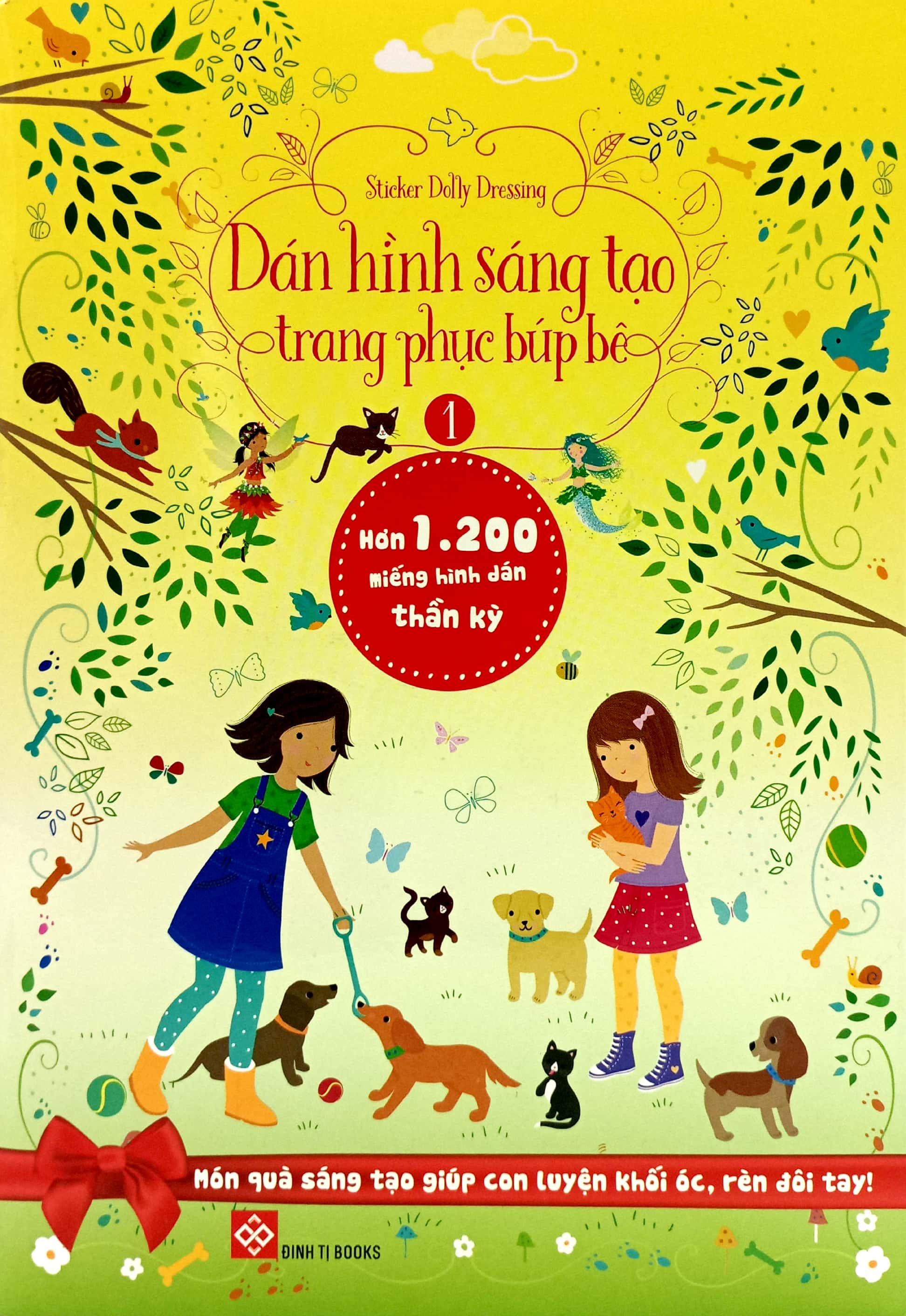 bộ sticker dolly dressing - dán hình sáng tạo trang phục búp bê - bộ 1 (bộ 4 tập)