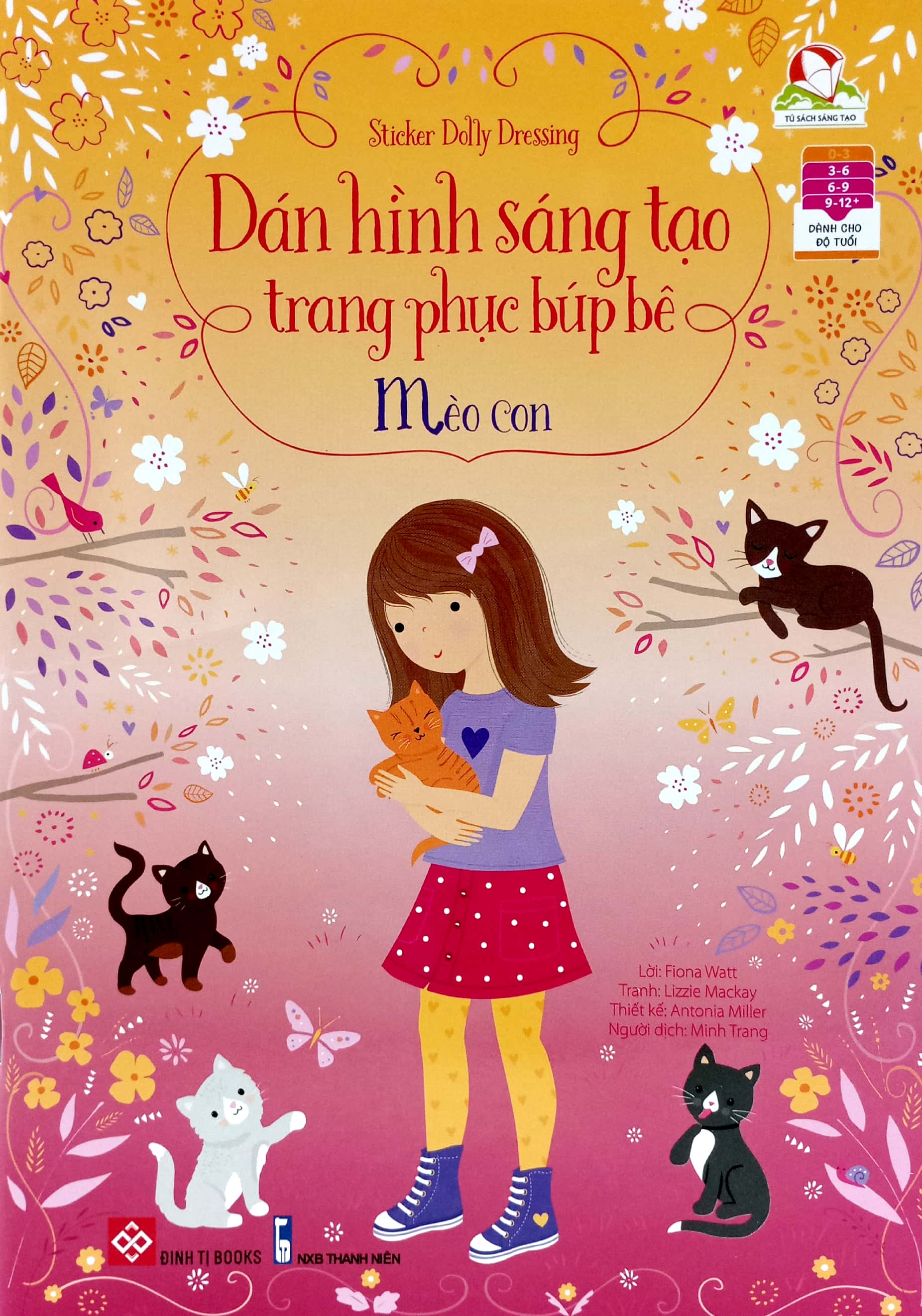 bộ sticker dolly dressing - dán hình sáng tạo trang phục búp bê - bộ 1 (bộ 4 tập)