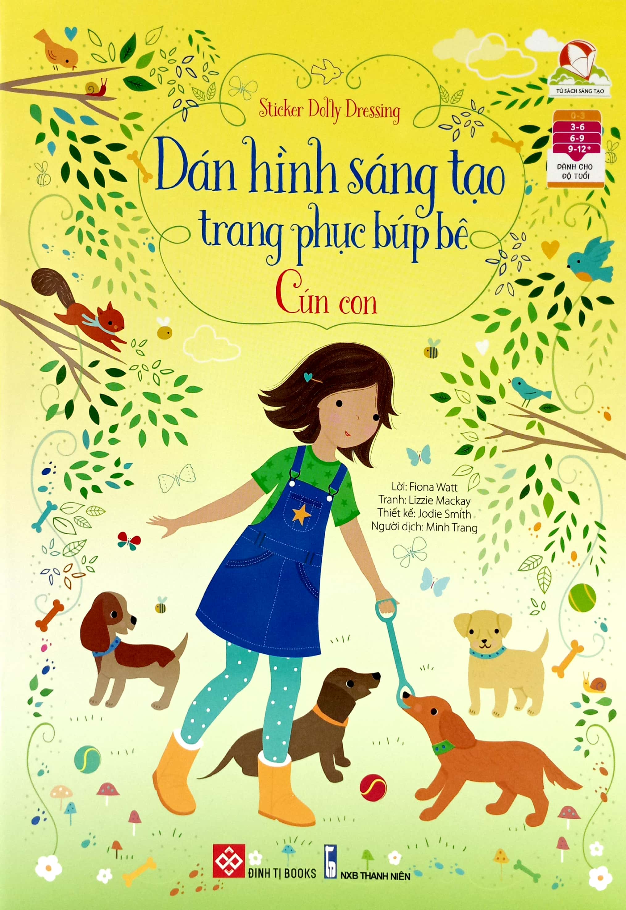 bộ sticker dolly dressing - dán hình sáng tạo trang phục búp bê - bộ 1 (bộ 4 tập)