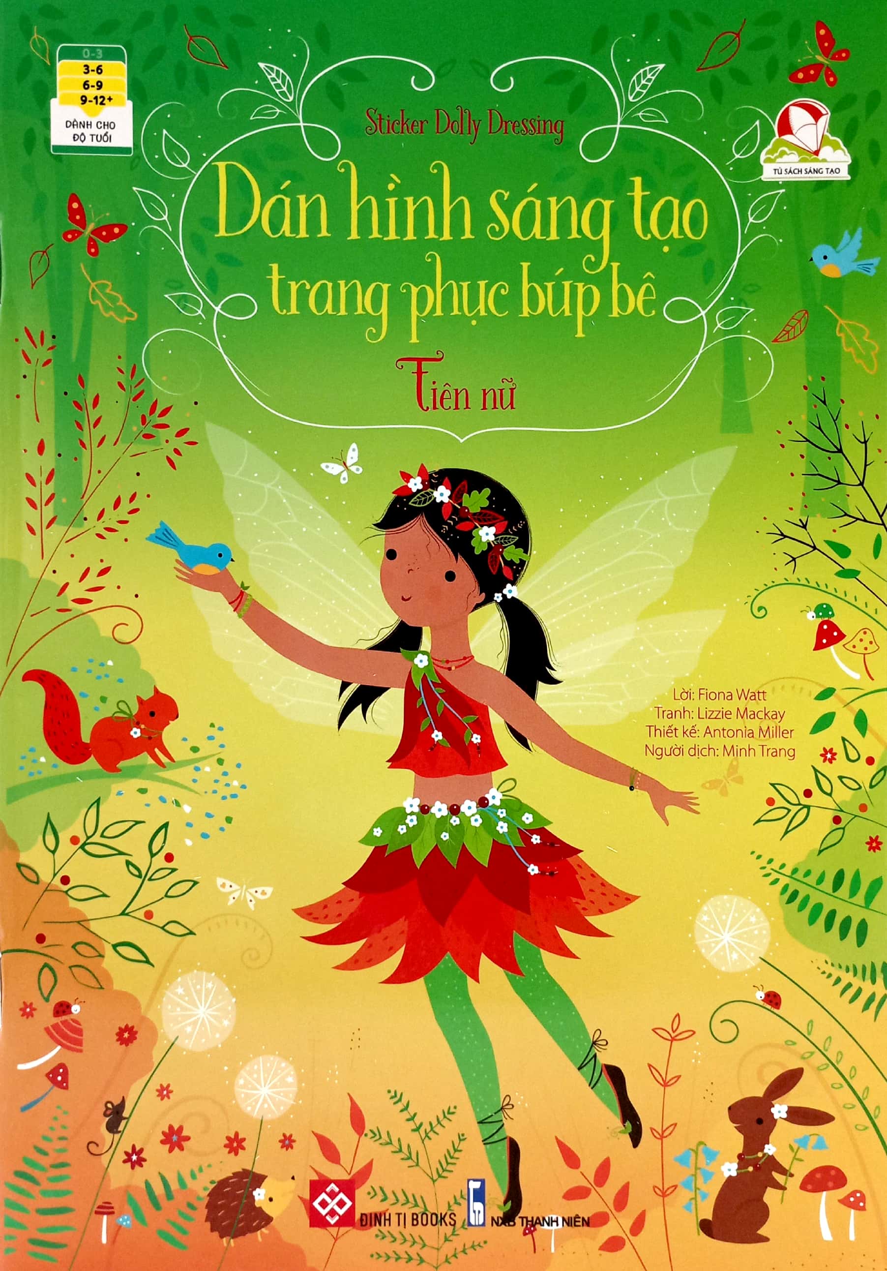 bộ sticker dolly dressing - dán hình sáng tạo trang phục búp bê - bộ 1 (bộ 4 tập)