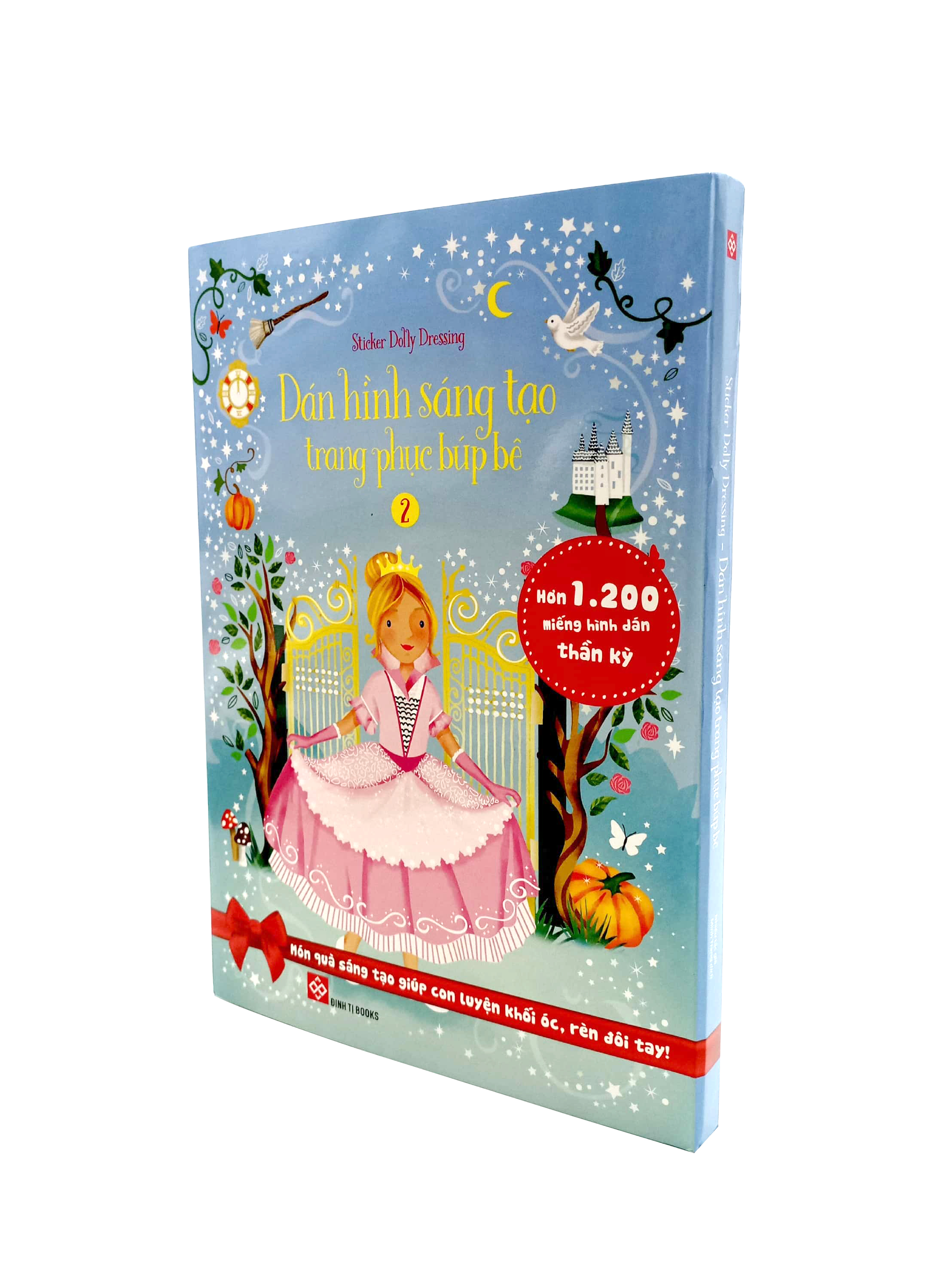 bộ sticker dolly dressing - dán hình sáng tạo trang phục búp bê - bộ 2 (bộ 4 tập)