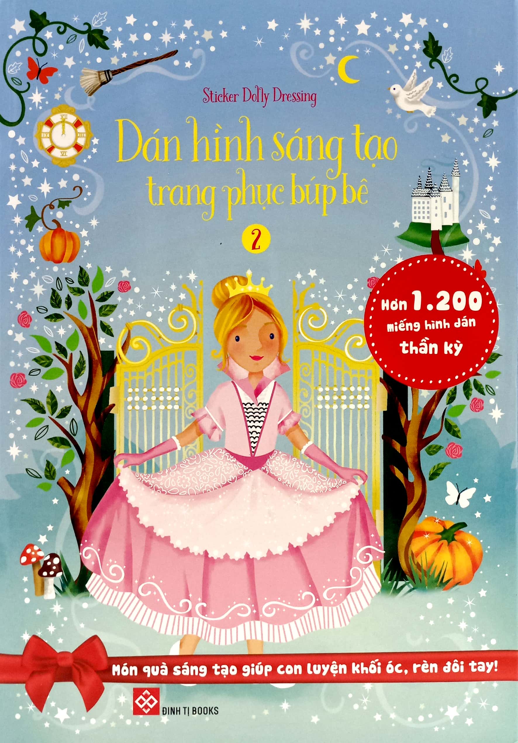 bộ sticker dolly dressing - dán hình sáng tạo trang phục búp bê - bộ 2 (bộ 4 tập)