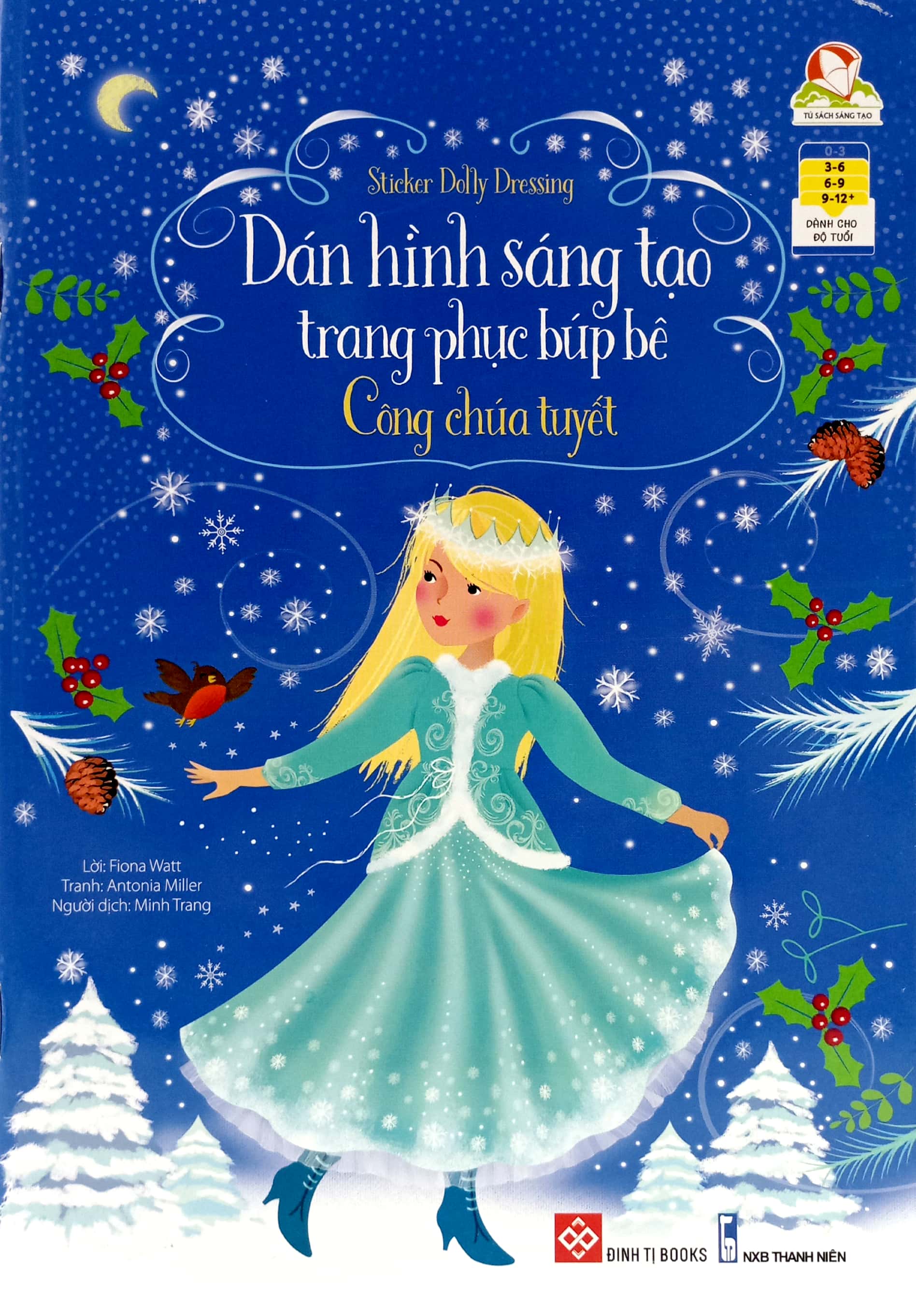 bộ sticker dolly dressing - dán hình sáng tạo trang phục búp bê - bộ 2 (bộ 4 tập)