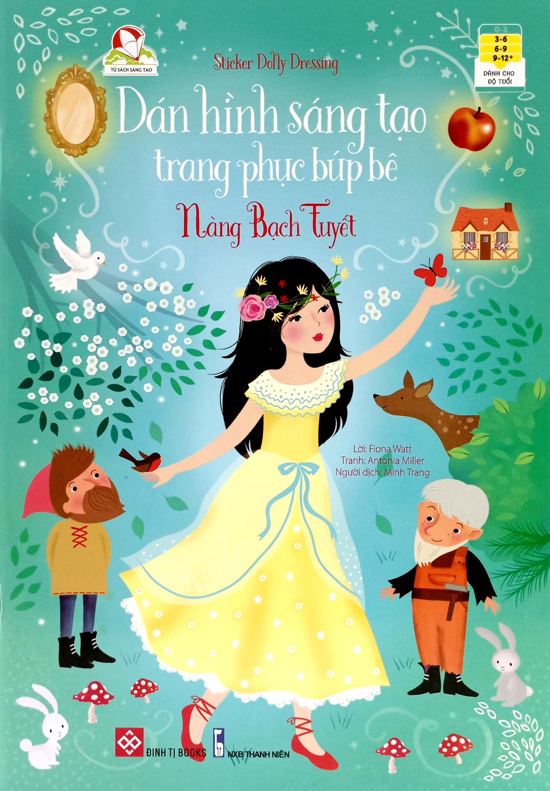 bộ sticker dolly dressing - dán hình sáng tạo trang phục búp bê - bộ 2 (bộ 4 tập)