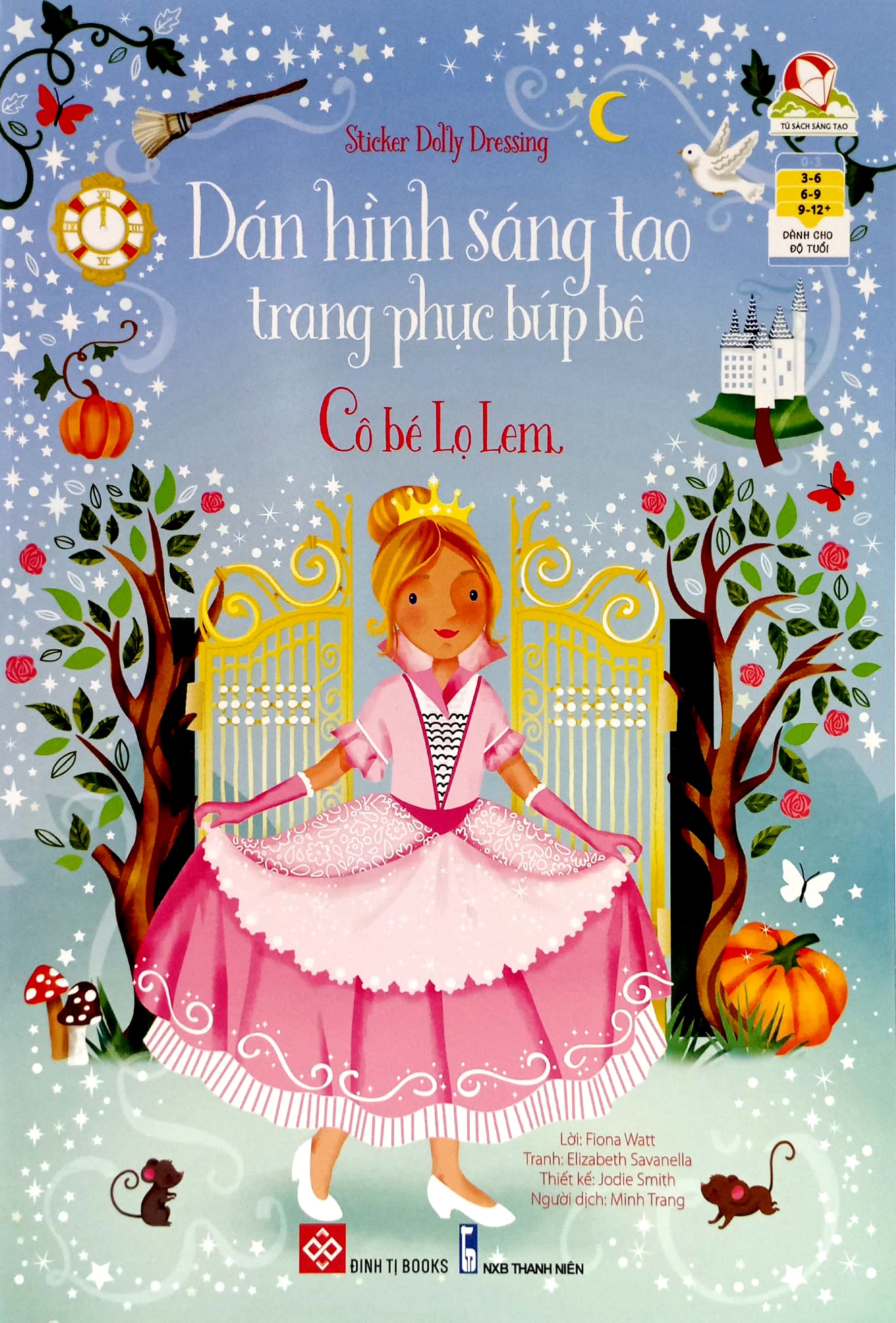 bộ sticker dolly dressing - dán hình sáng tạo trang phục búp bê - bộ 2 (bộ 4 tập)