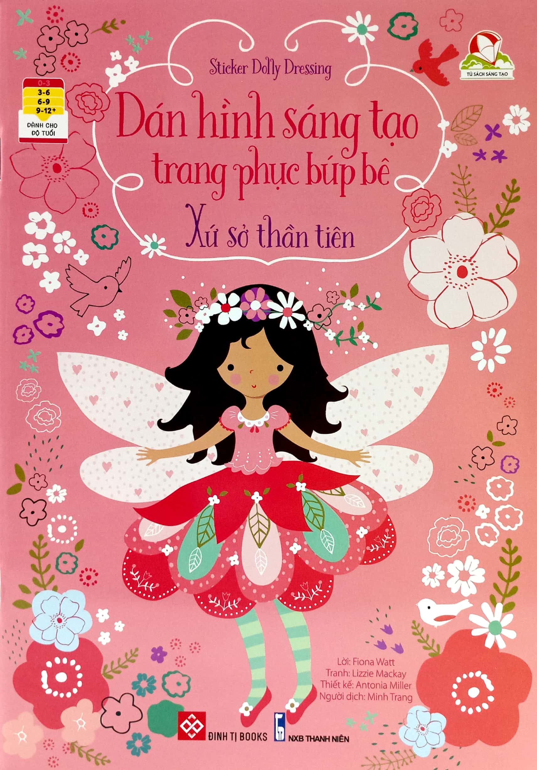 bộ sticker dolly dressing - dán hình sáng tạo trang phục búp bê - bộ 2 (bộ 4 tập)