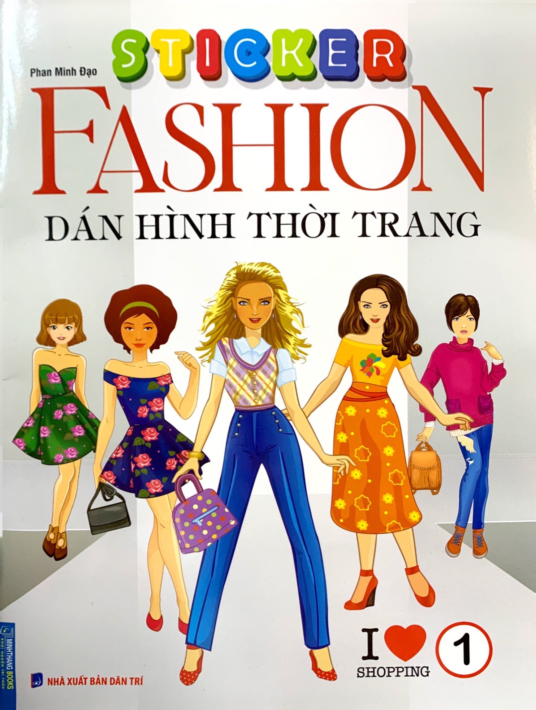bộ sticker fashion - dán hình thời trang - tập 1