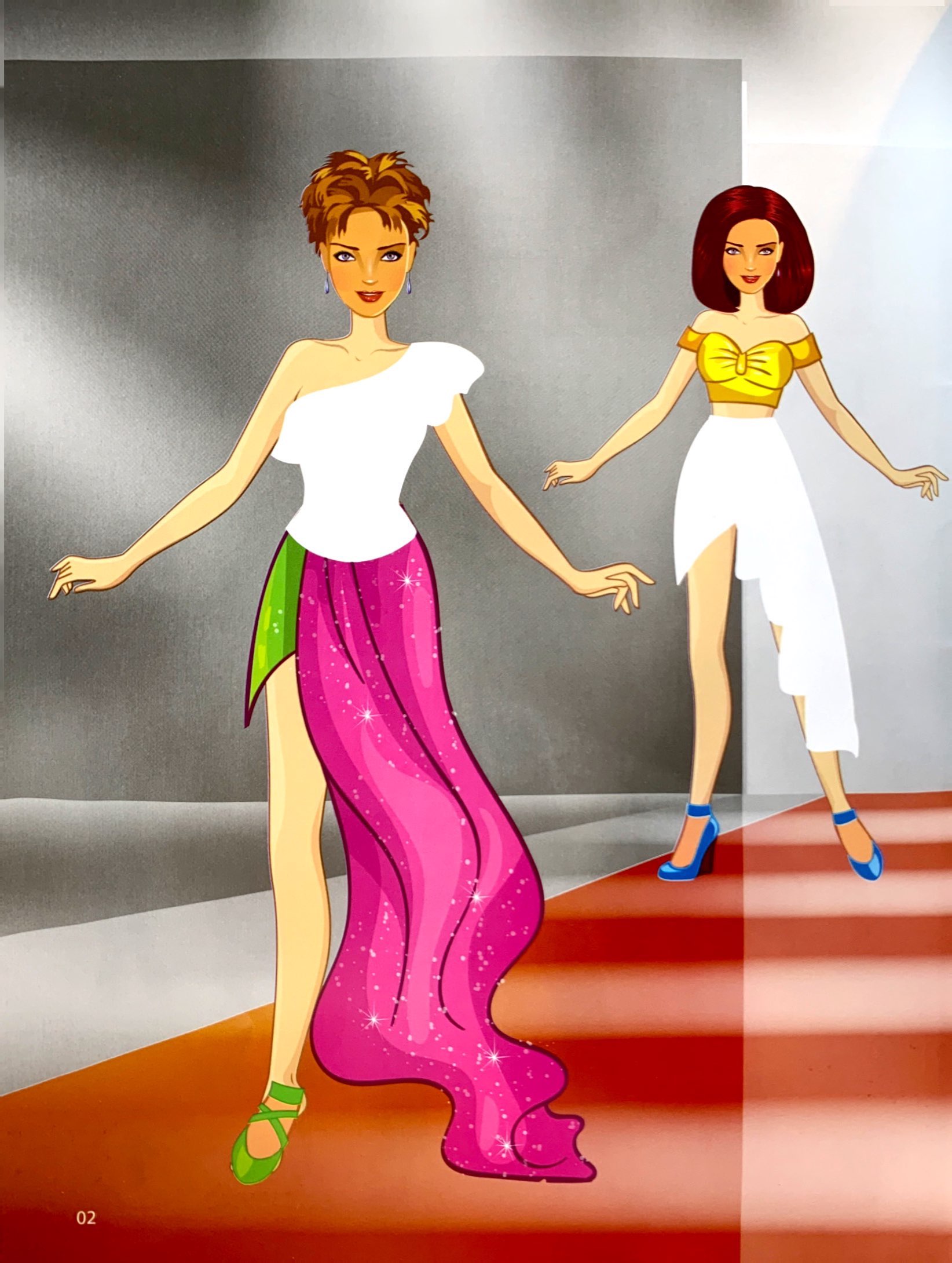 bộ sticker fashion - dán hình thời trang - tập 1