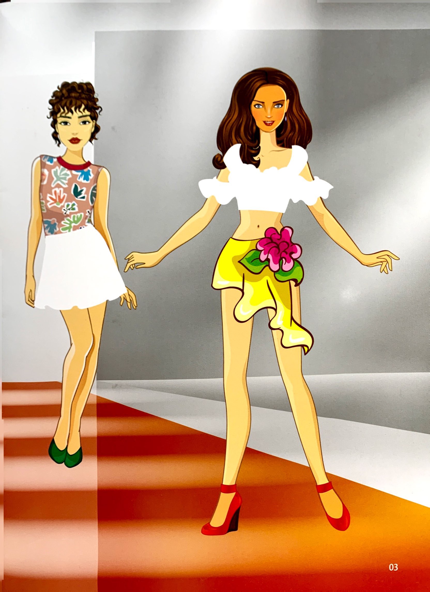 bộ sticker fashion - dán hình thời trang - tập 1