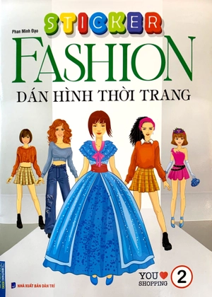 bộ sticker fashion - dán hình thời trang - tập 2