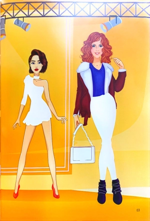 bộ sticker fashion - dán hình thời trang - tập 2